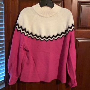 Fuchsia Fair Isle Sweater